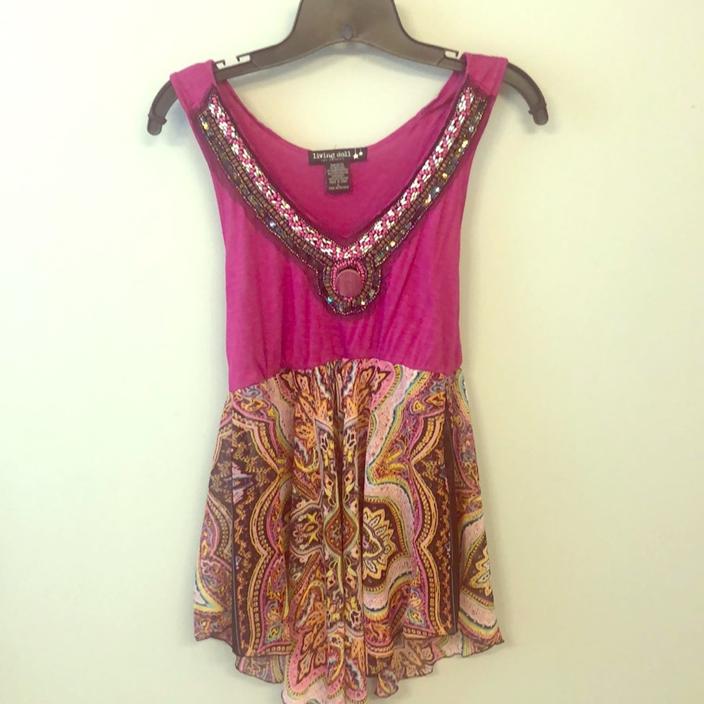 Colorful tank blouse